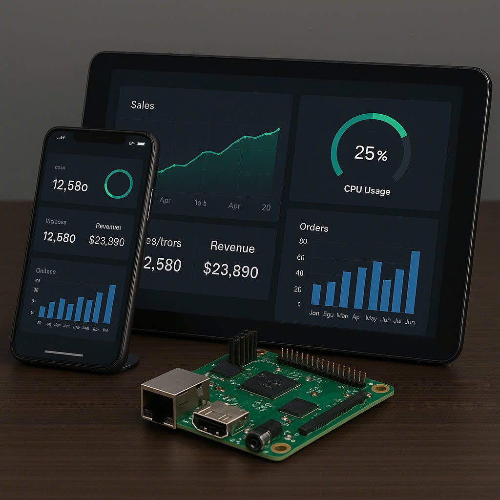 Custom application dashboards